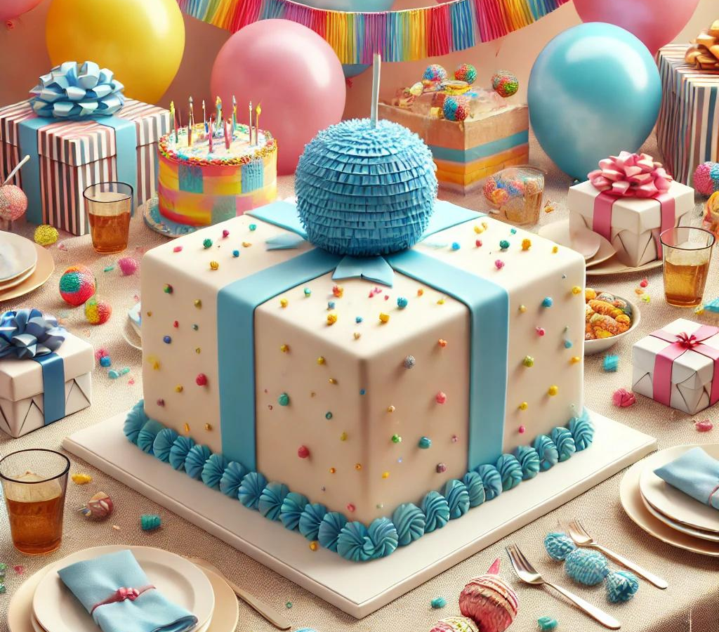 Square Pinata Cake 