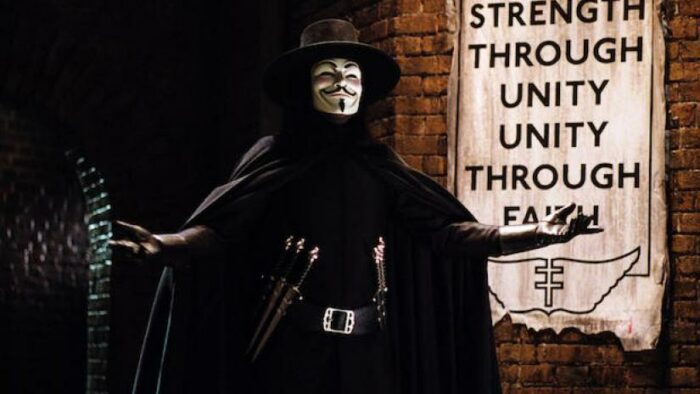 Example of propaganda in V for Vendetta