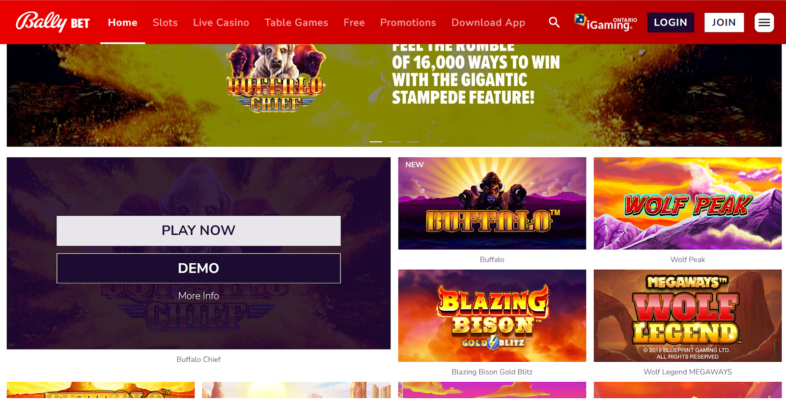 Play Demo on Bally Bet Ontario