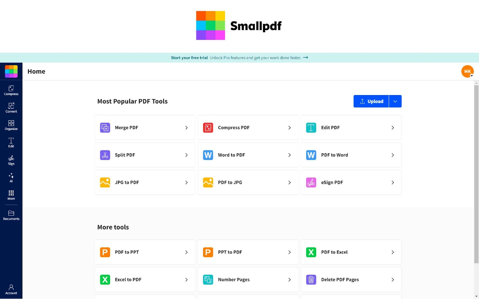 SmallPDF: User-Friendly & Efficient