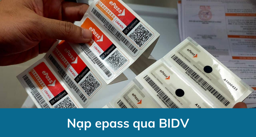 Cách nạp Epass qua BIDV đơn giản dễ dàng