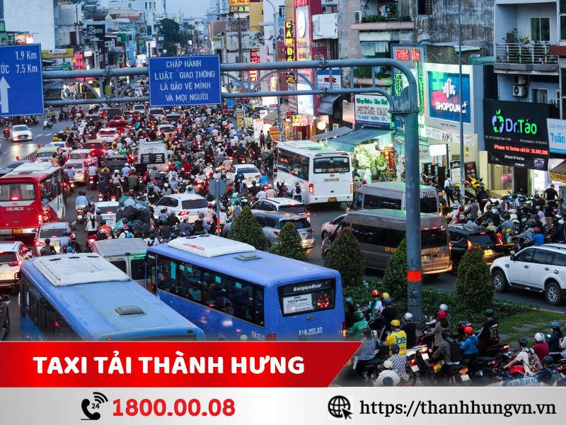 Tình trạng ùn tắc giao thông tại quận 9