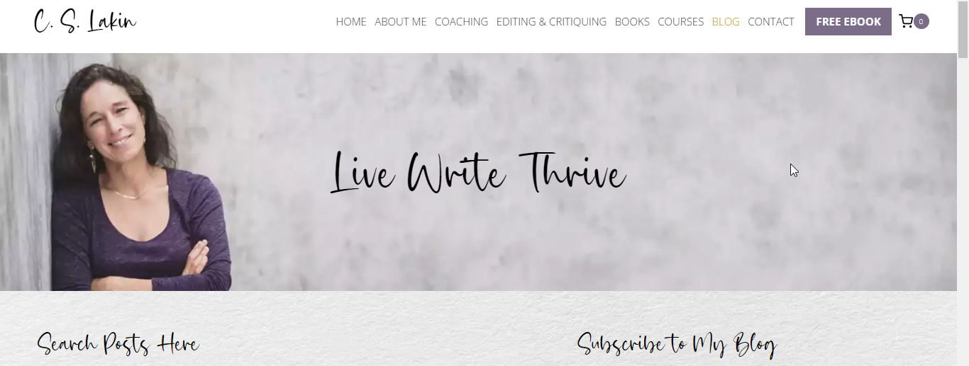 Live Write Thrive - Website Homepage