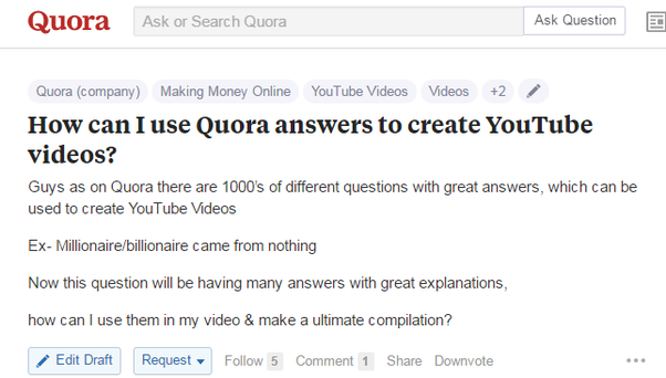 social media marketing quora example