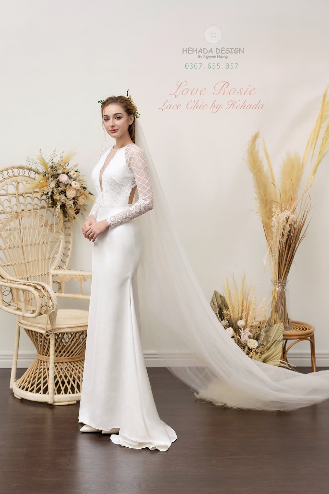 Chân dung váy cưới Lace Chic cho nàng