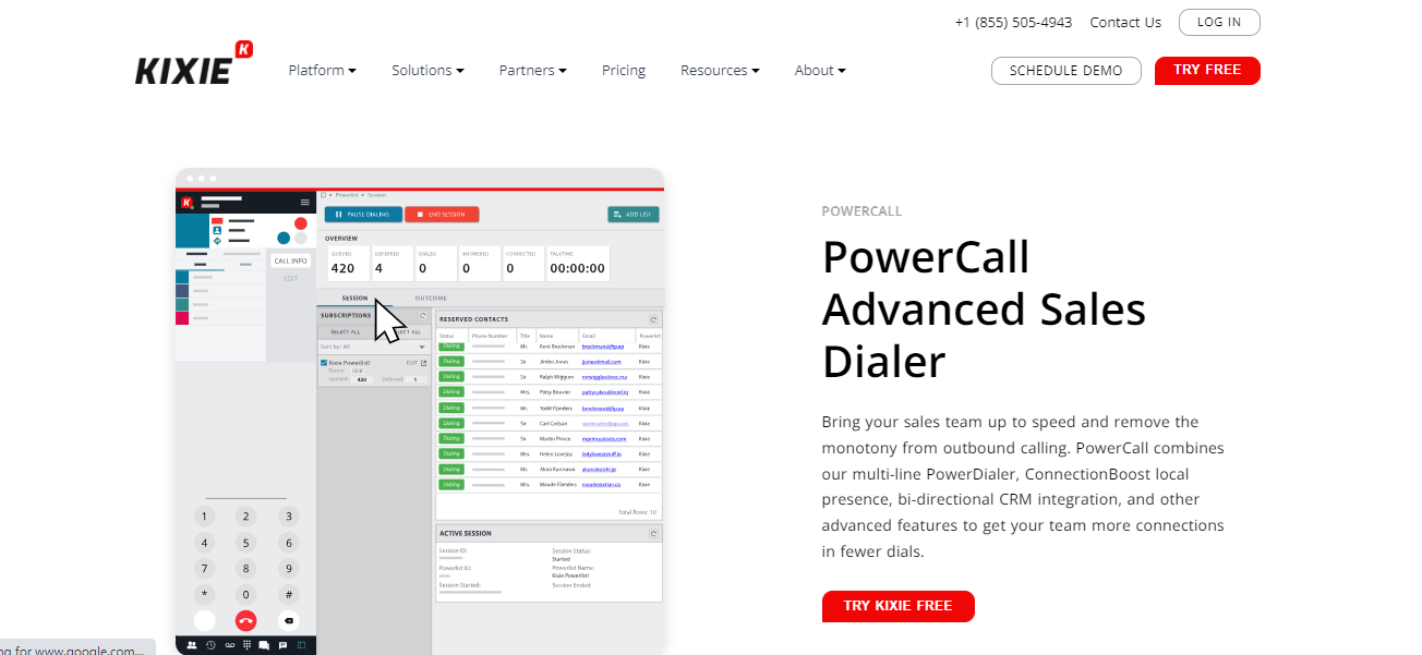 Kixie PowerCall: best tool for Cold Calling