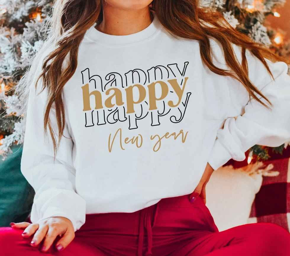 sudadera con capucha de año nuevo