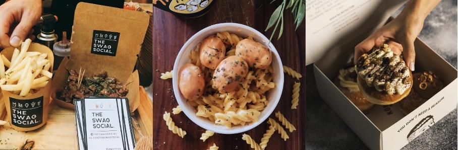A bowl of pasta and sausages

Description automatically generated