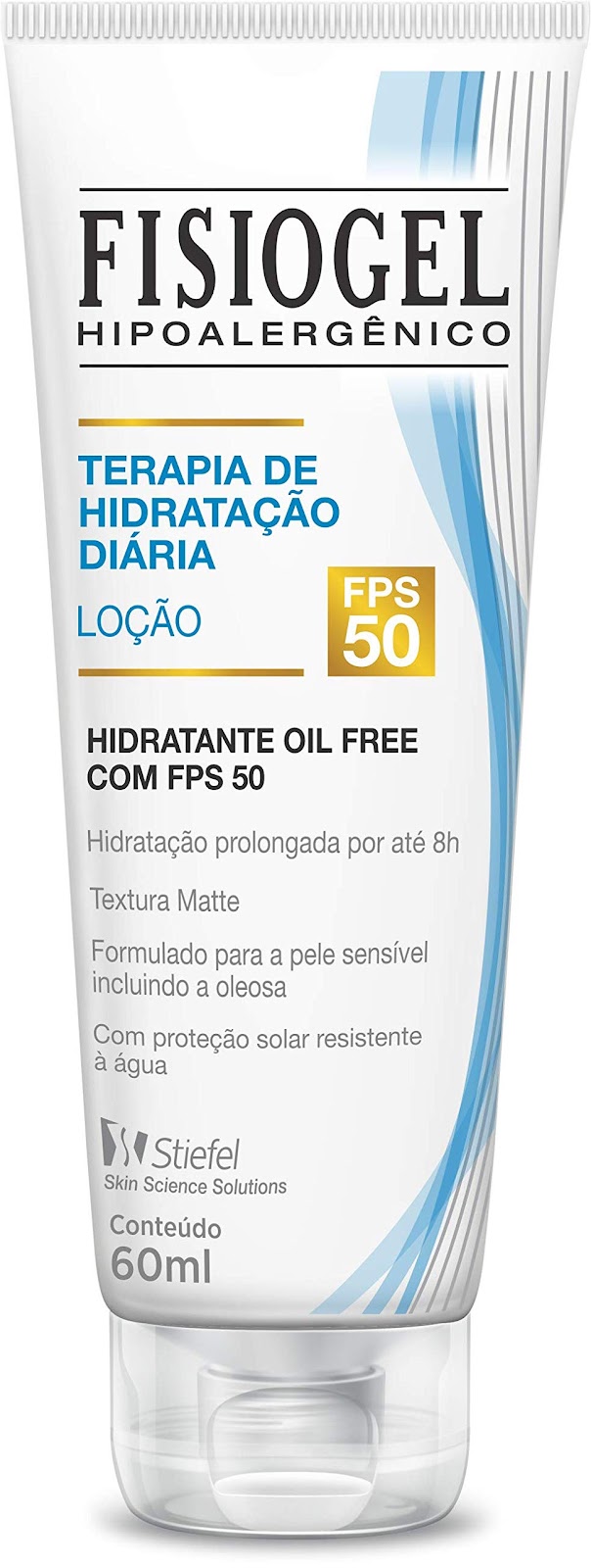 Loção Hidratante Facial Terapia de Hidratação Diária FPS50, Fisiogel, 60ml