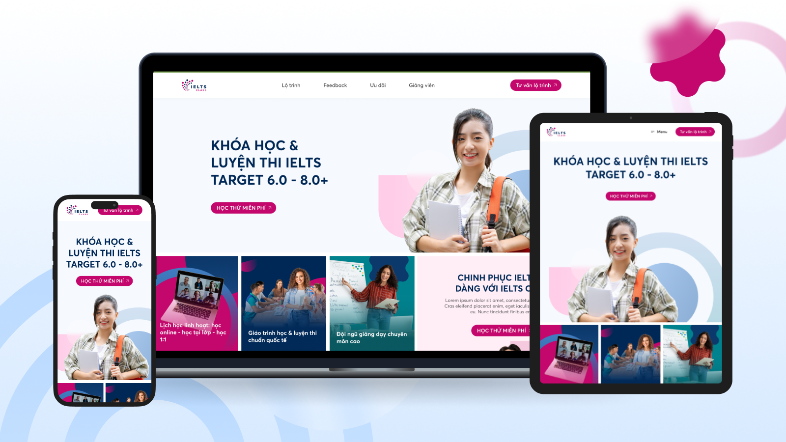 thiết kế responsive cho landing page