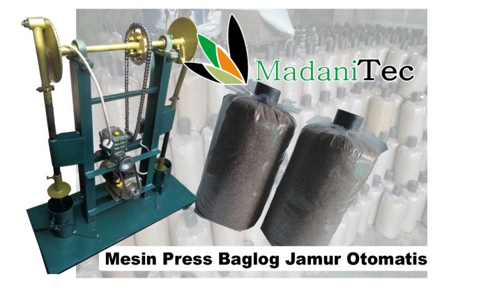 harga jual Mesin Press Baglog Otomatis Alat pres baglog - cara membuat baglog jamur