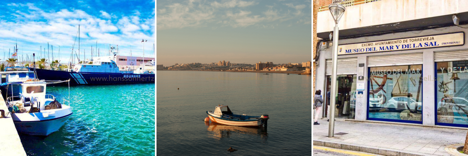 Vista del puerto de El Acequion Torrevieja