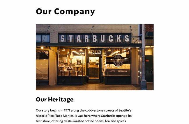 Starbucks company profile