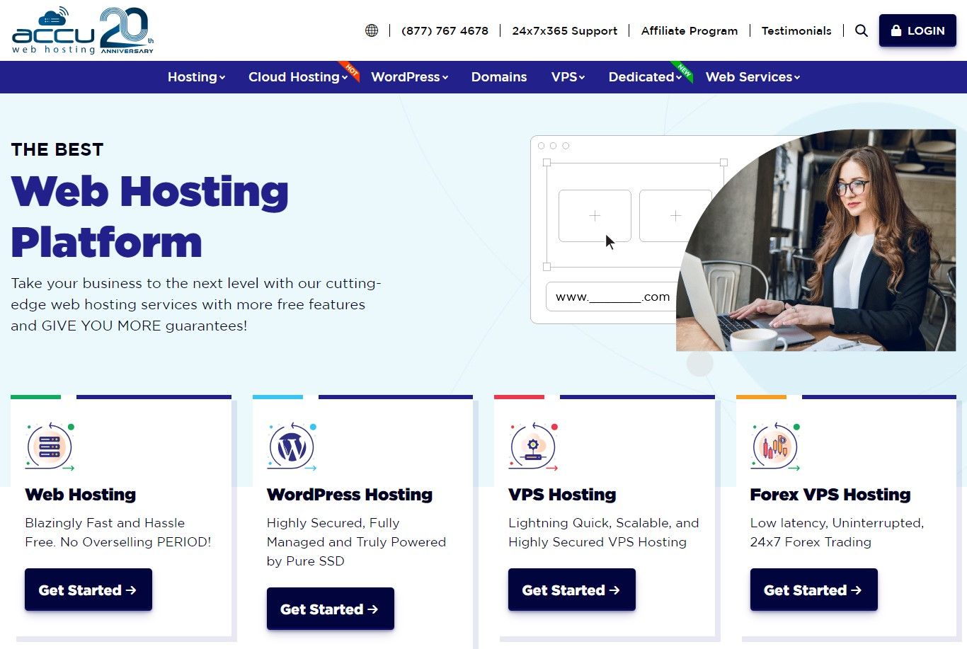 What is AccuWeb hosting?