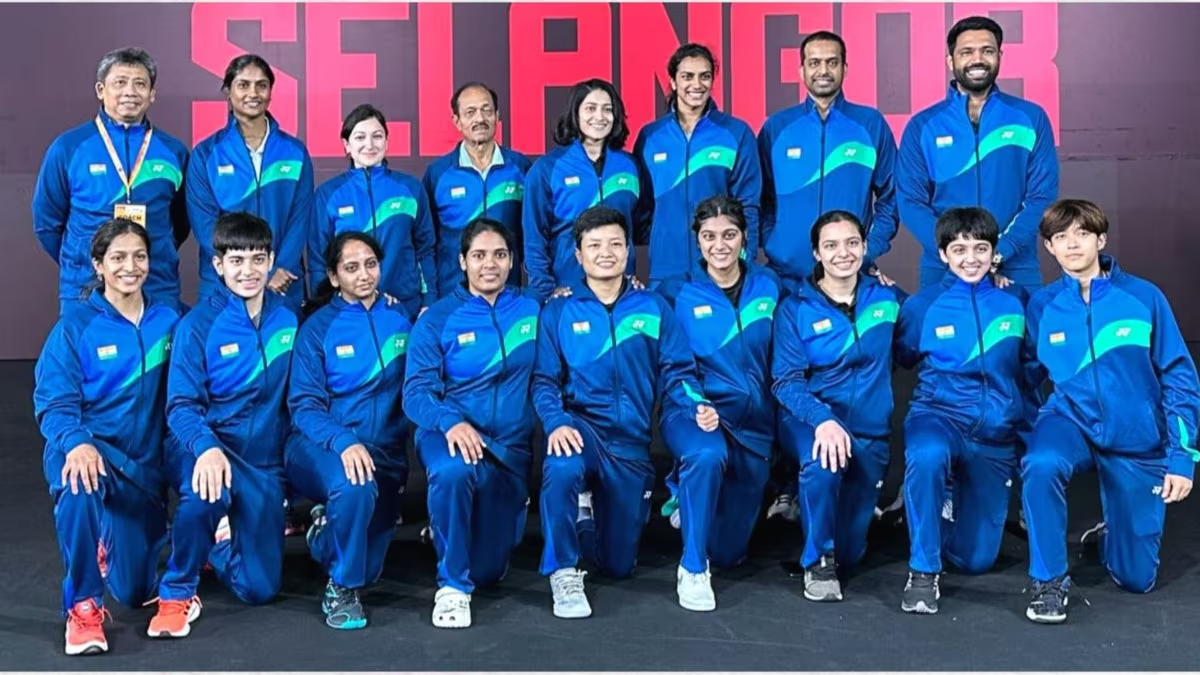 Indian women badminton team 