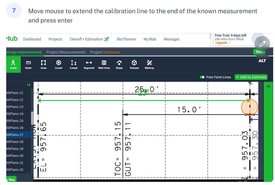 How to set Calibrated Scale in PlanHub TakeOff