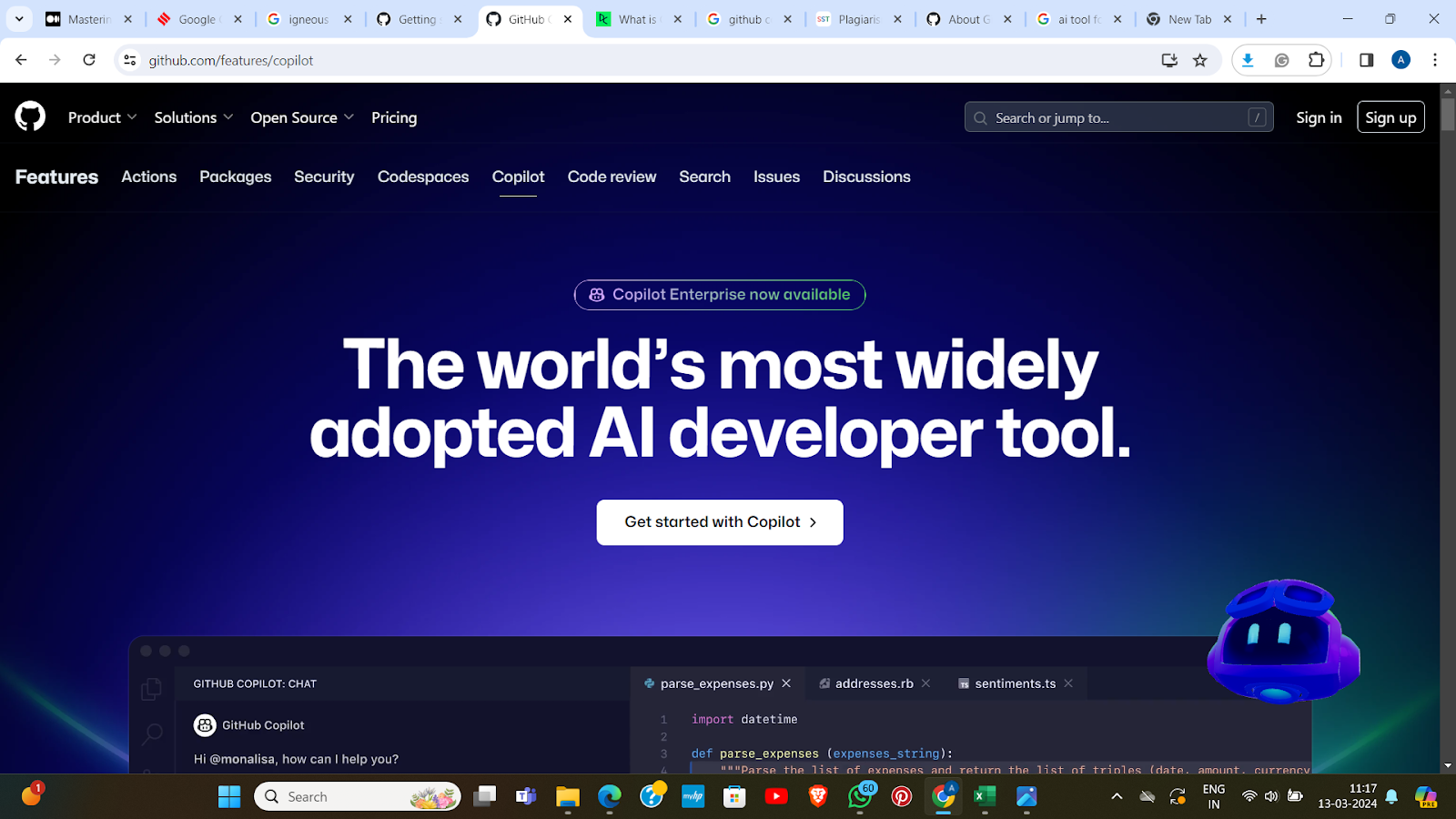 Google Gemini V/s Github Copilot - Be10X
