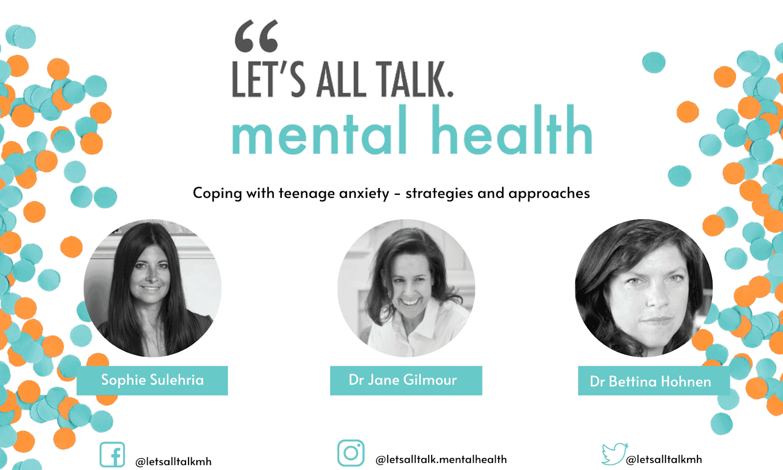 A webinar promotional banner from Let’s Talk Mental Health