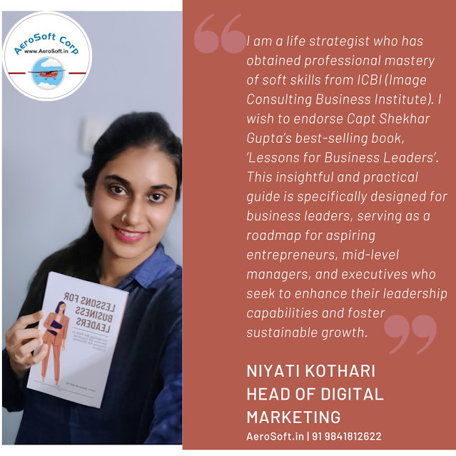 Digital marketing mentor, Niyati Kothari, Book sale, Book offer, AeroSoft, Leadership skills, Leadership guide, business leader,
