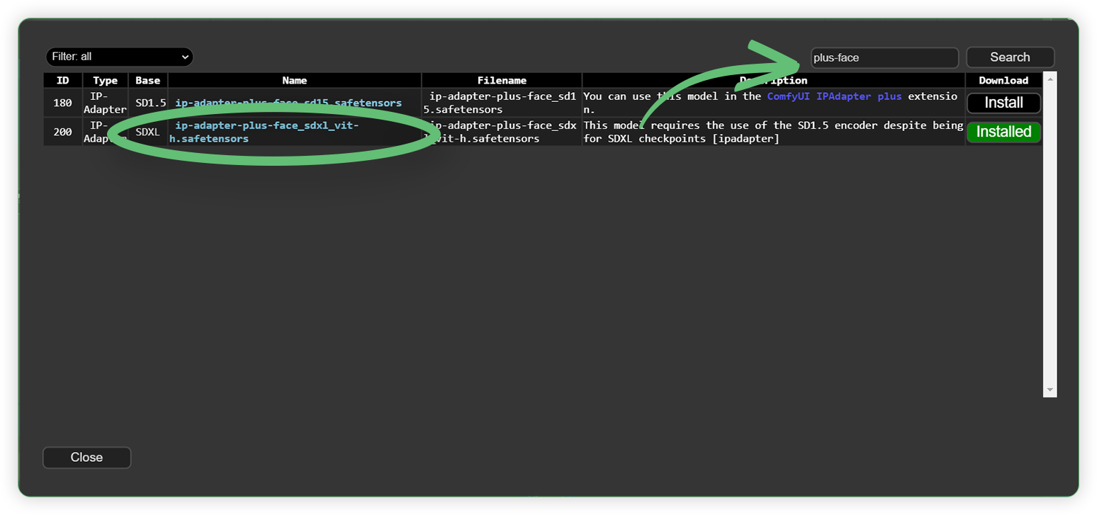 ipadapter-plus-face-model