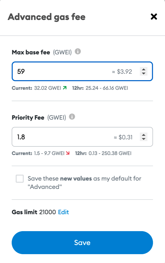 How MetaMask Calculates Gas Fees