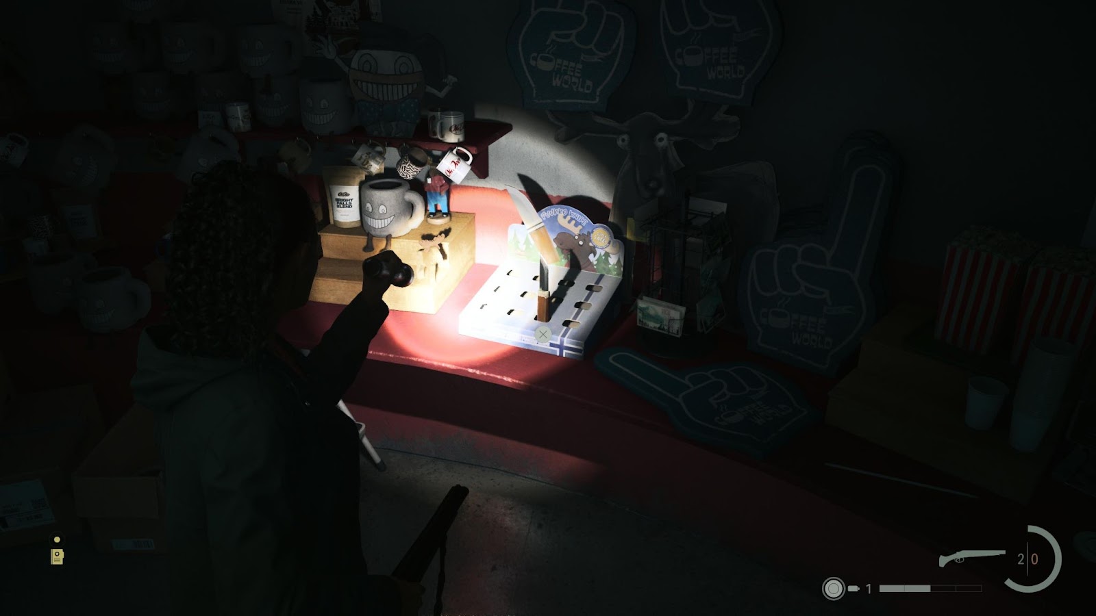 An in game screenshot of the toy Puuko knife needed for the parade float from Alan Wake II. 