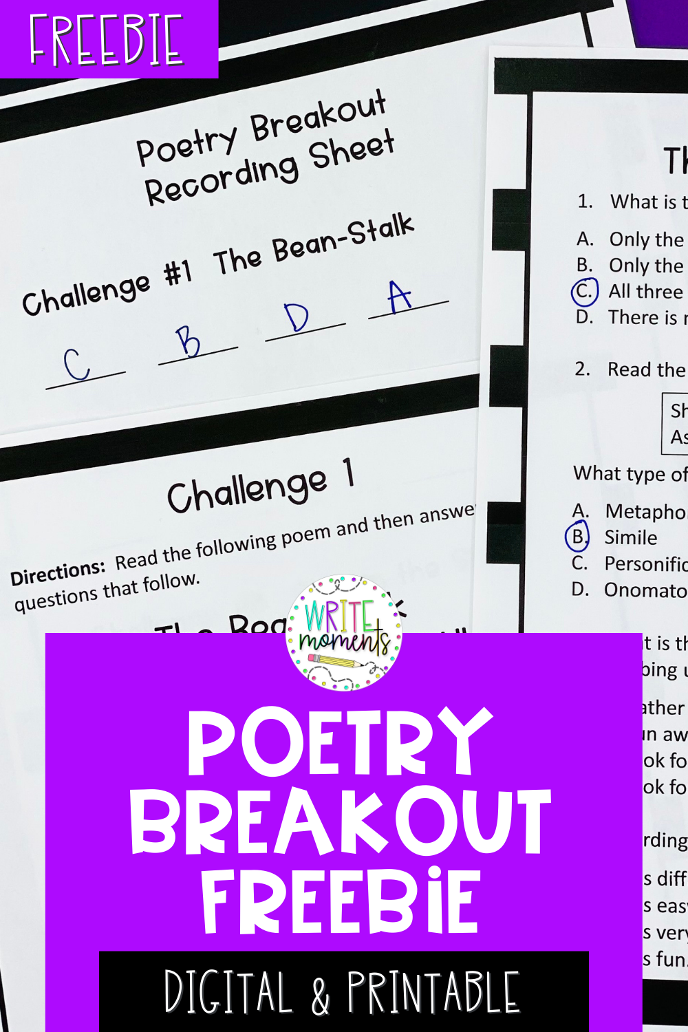 FREE Poetry Breakout
