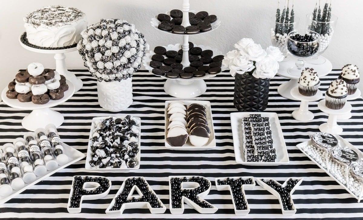 The Best Black and White Party Ideas for New Year's - Play Party Plan