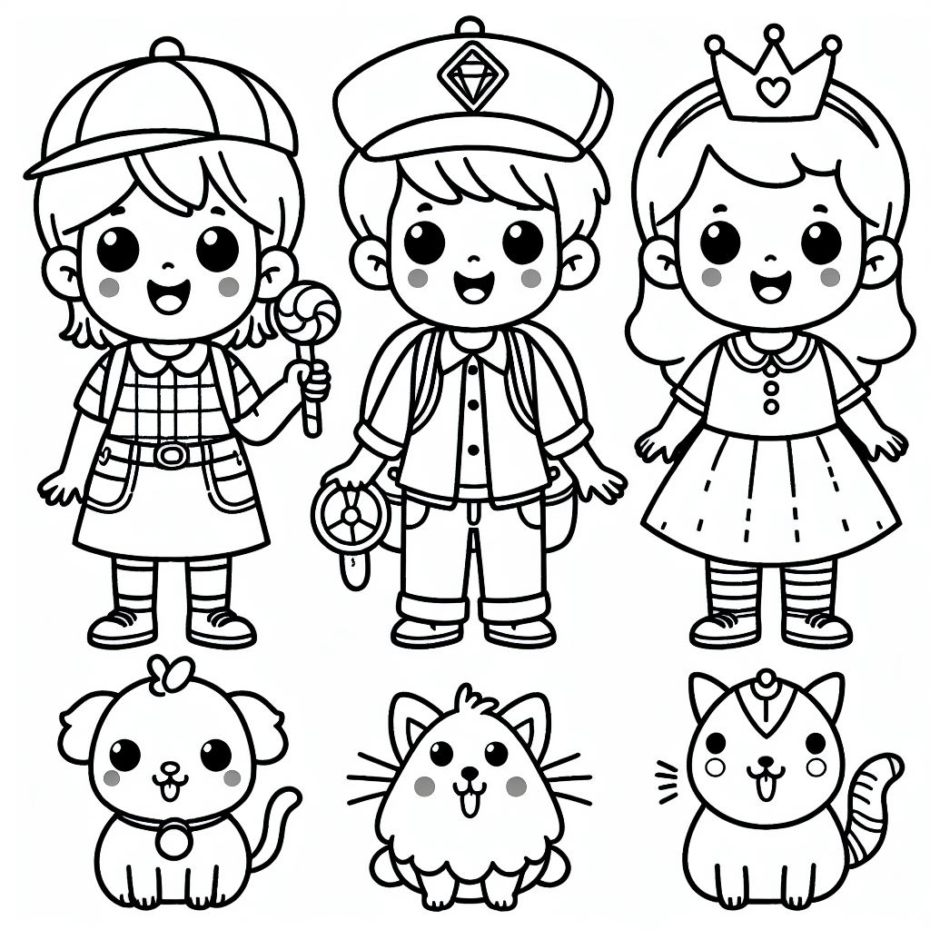 personagens infantis para colorir