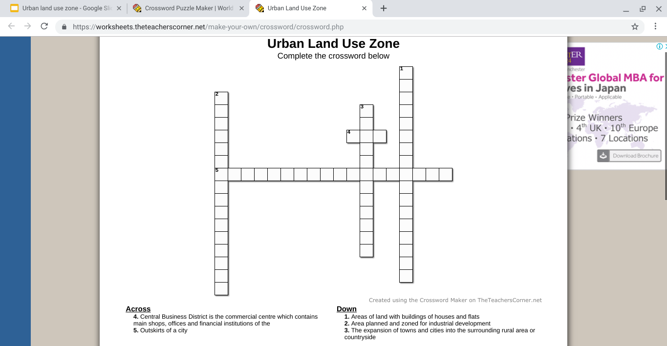 iGCSE Geography revision notes,URBAN SETTLEMENTS