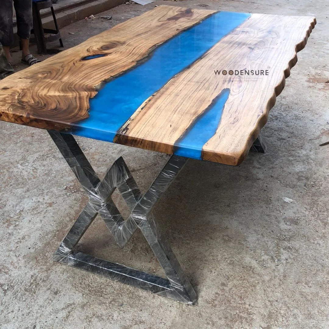 Epoxy Resin river dining table, epoxy dining table