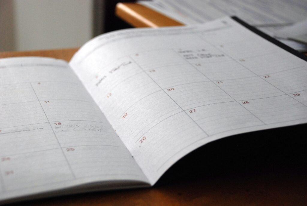 calendar for scheduling study times - How To Study Effectively