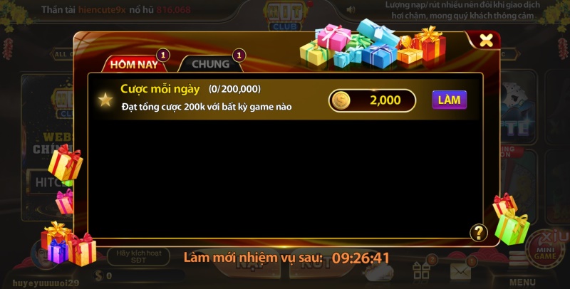 Sản phẩm game cược hot tại Hit Club