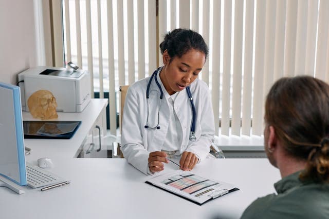 doctor asking a patient