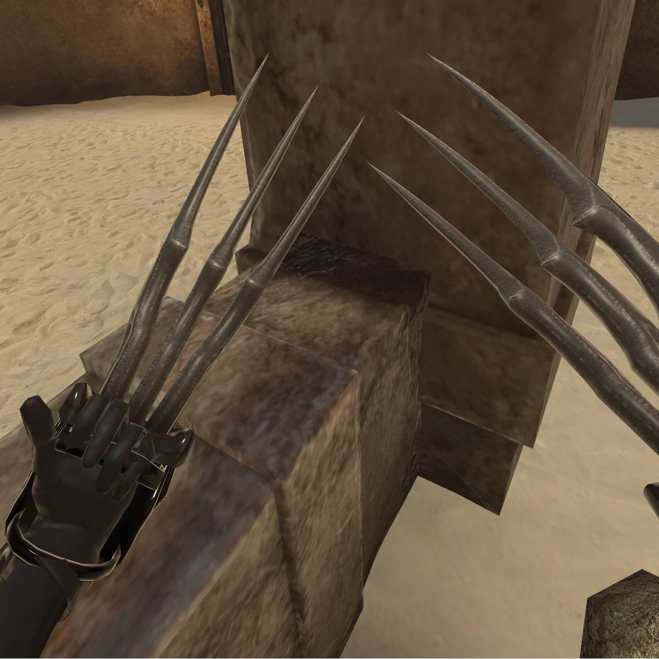 A screenshot of the Retractable Claws mod for Blades and Sorcery by Yuri-Johnny-Teflonon Nexus Mods.