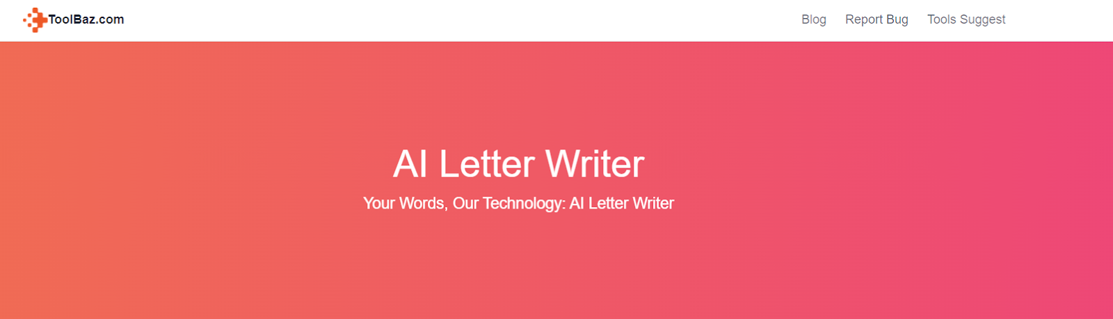 Toolbaz AI Letter Writer