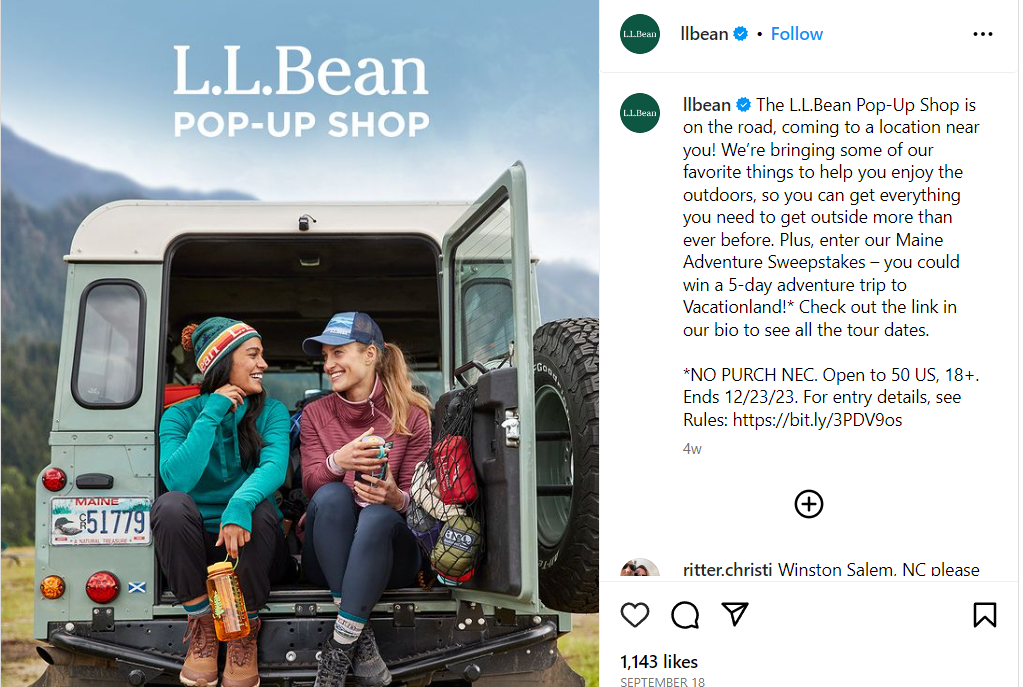 A screenshot of a social media post of two women sitting in the back of a truck

Description automatically generated