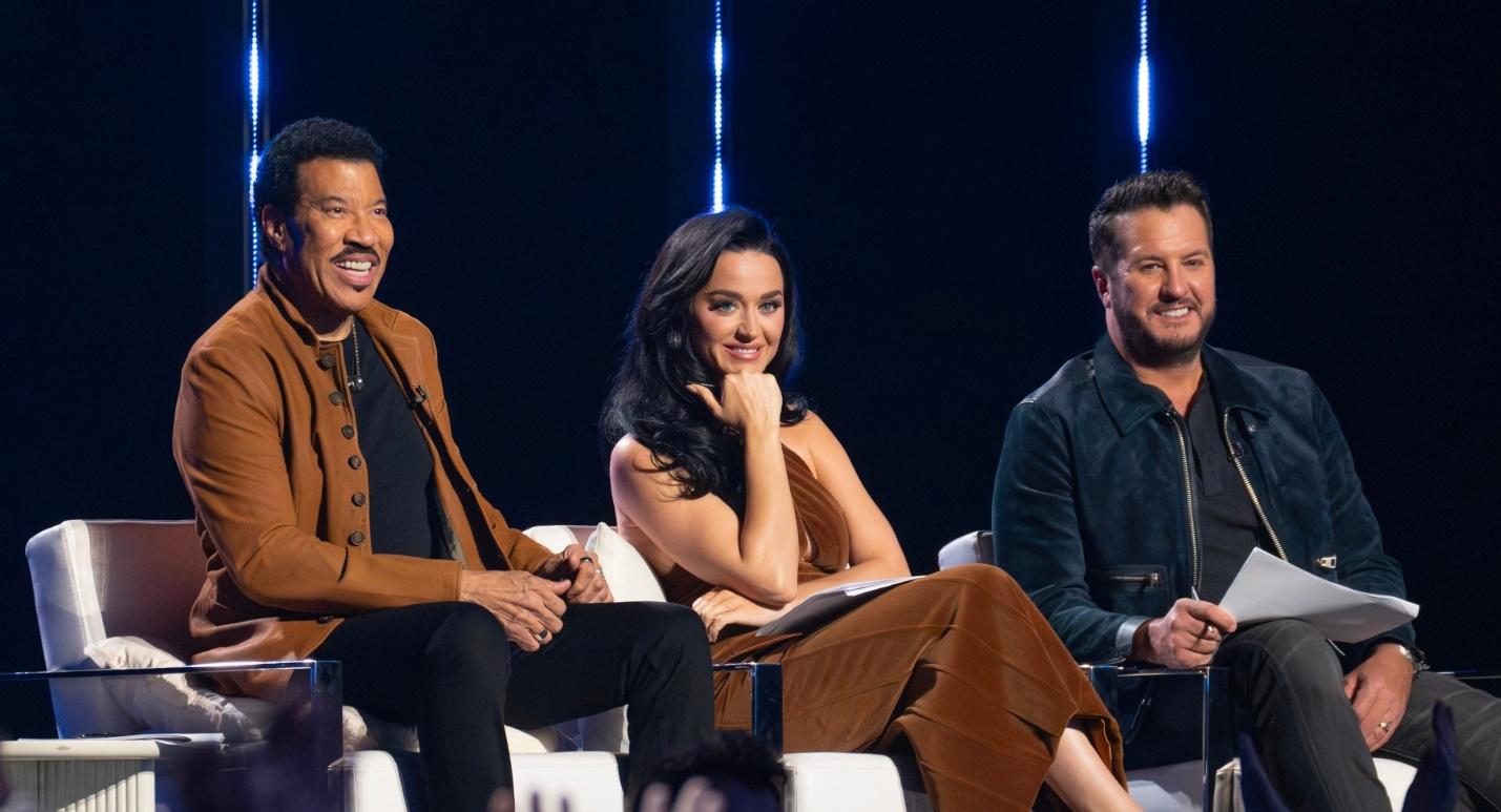 PHOTO: Judges Lionel Richie, Katy Perry and Luke Bryan, on "American Idol," April 1, 2023.