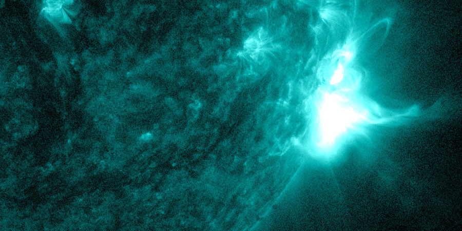 Sunspot region 3664 during a solar flare