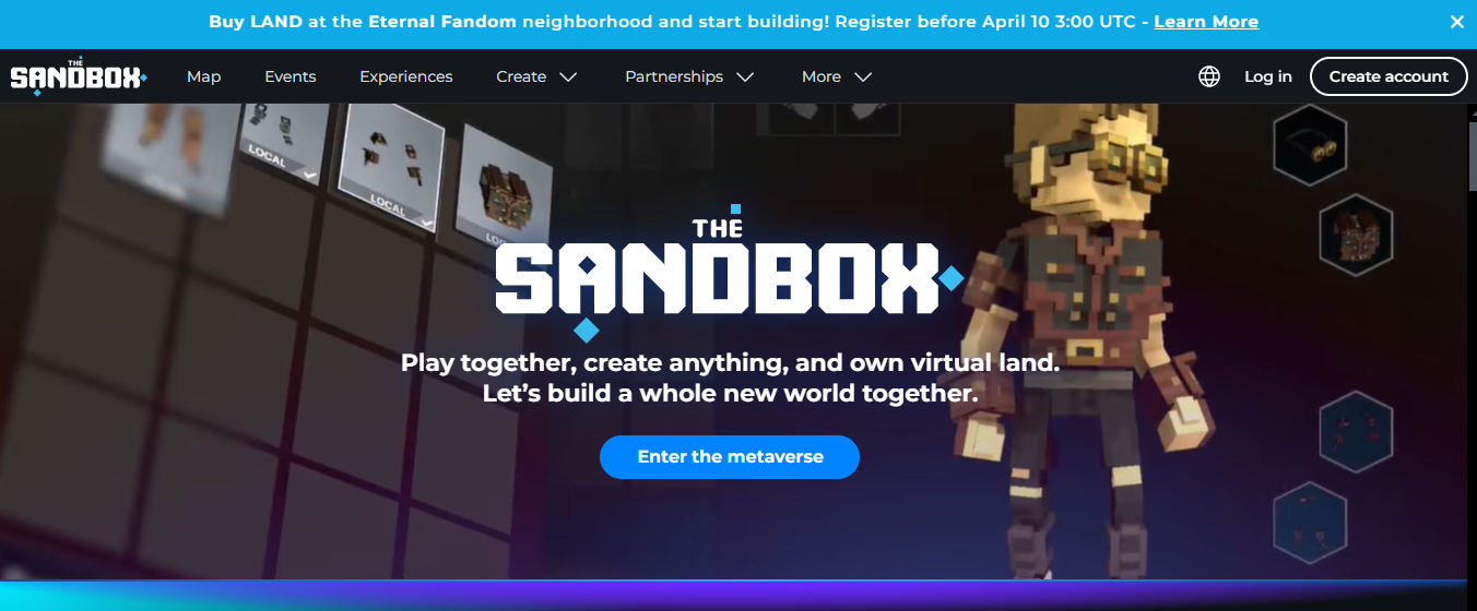 The Sandbox Web3 Game
