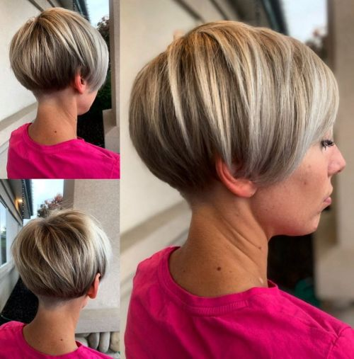 Pixie Bob with Undercut for Thick Hair