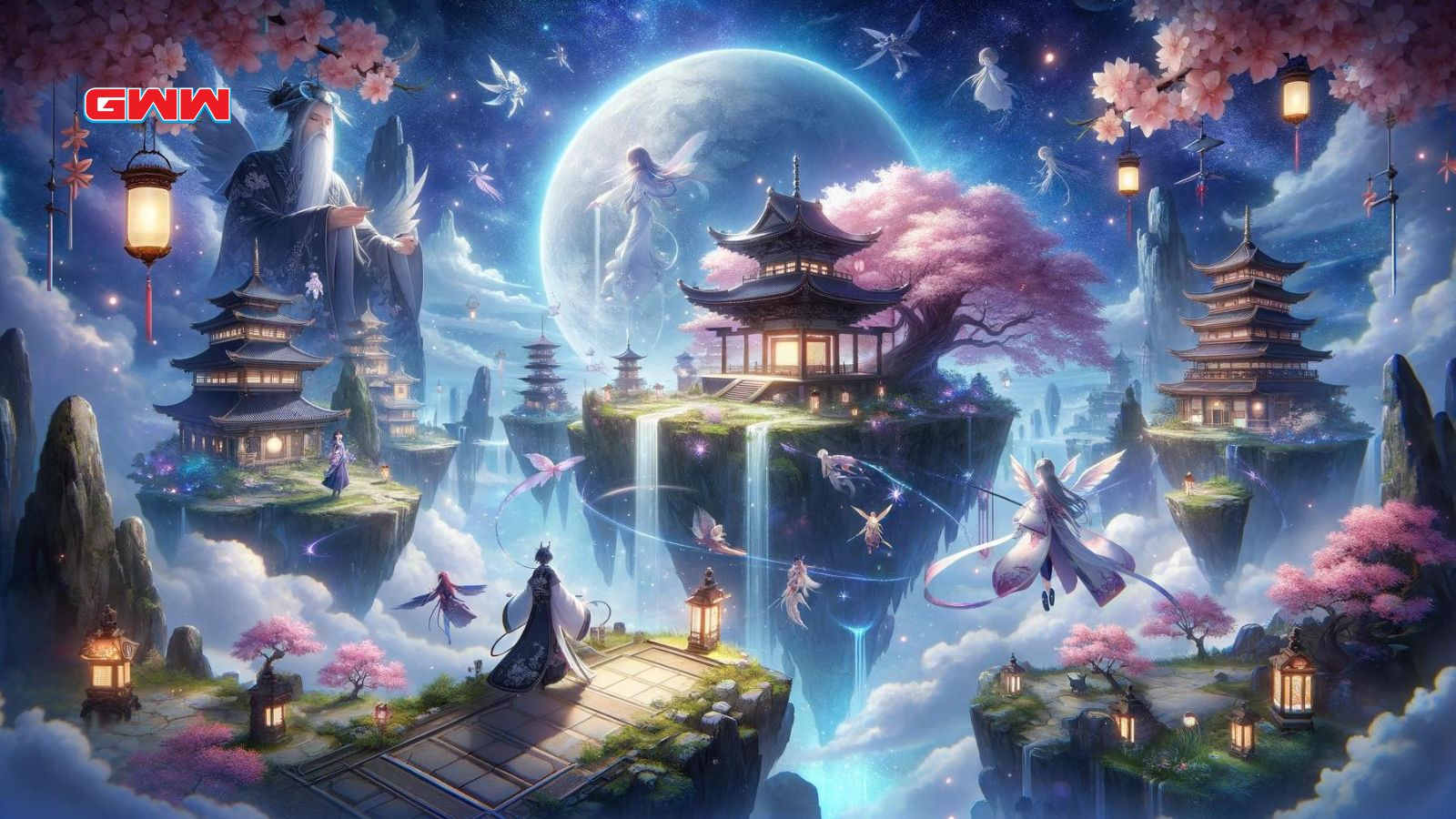 A captivating and mystical scene that embodies the concept of 'Yugen Anime'. 
