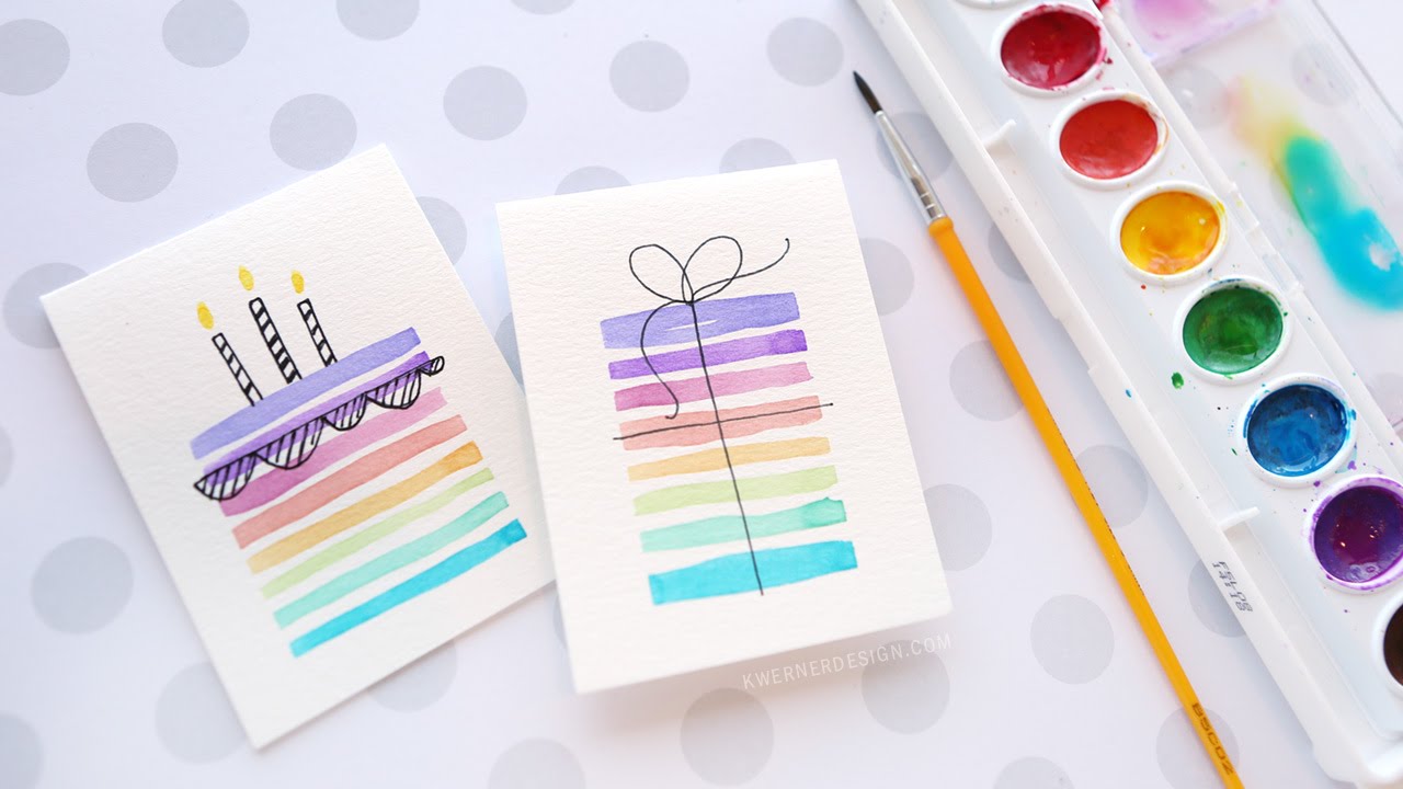 Easy DIY Birthday Cards Using Minimal Supplies – K Werner Design Blog