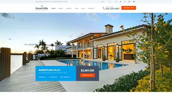 Dreamvilla wordpress chủ đề