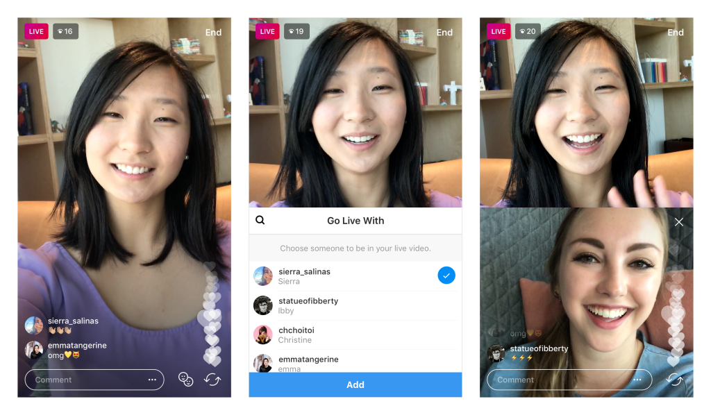 Instagram now lets people add guests to live video streams | TechCrunch