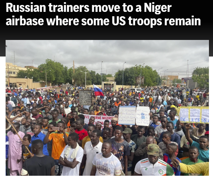 قوات روسية تتواجد في قاعدة جوية تستضيف جنودًا أمريكيين في النيجر