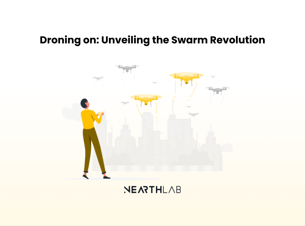 Drone swarm in motion