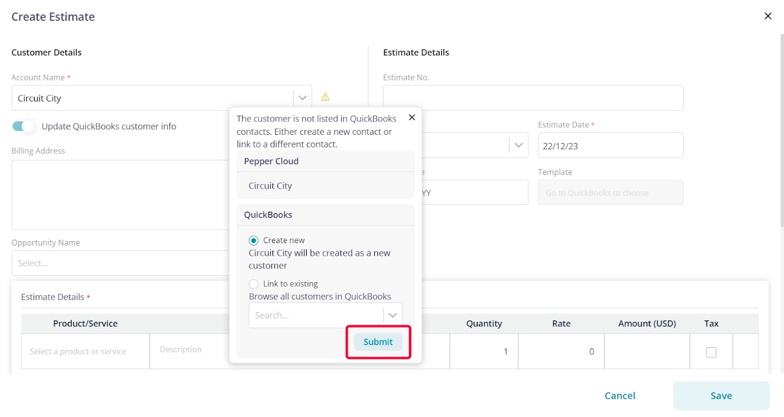 Connecting QuickBooks with Pepper Cloud CRM: A user guide