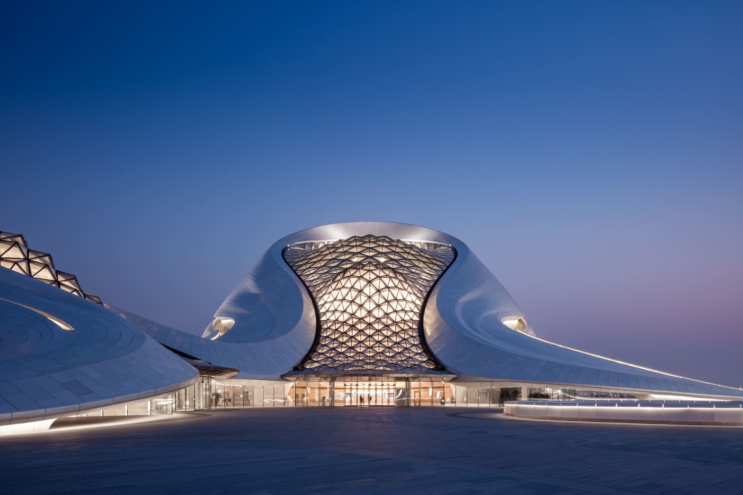 Harbin Opera House by MAD architects is an example of computational architecture design.