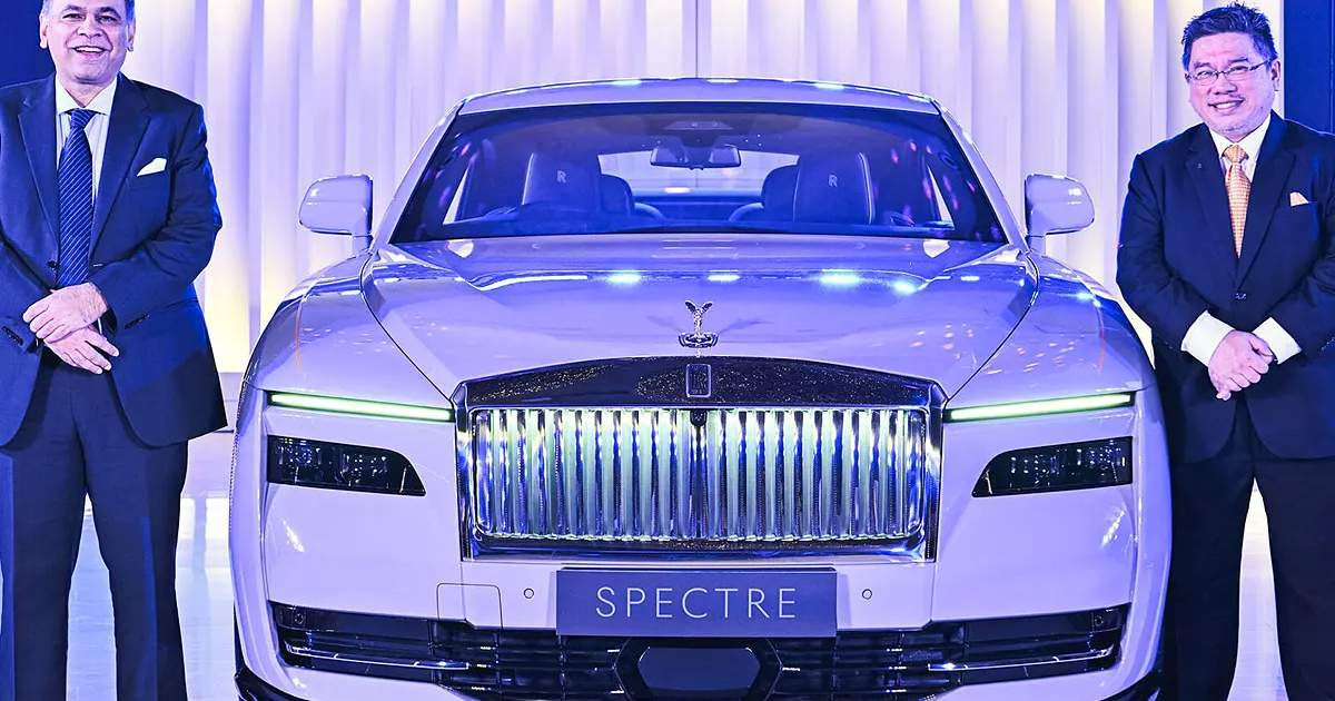 Rolls-Royce Spectre Launched in India at Rs. 7.50 Crore - background